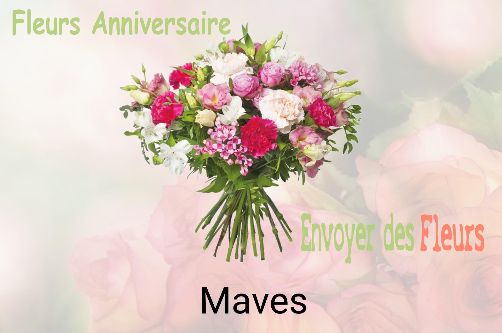 Bouquet de fleurs d’anniversaire livré à Maves